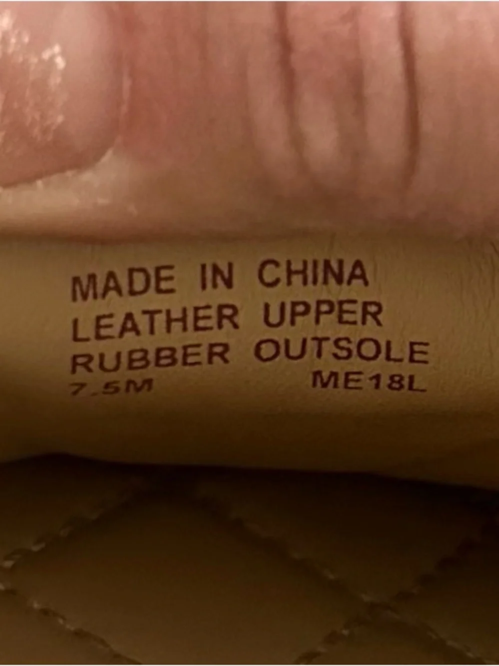 Michael Kors Red Leather Ballet Flats with Gold Logo Hardware